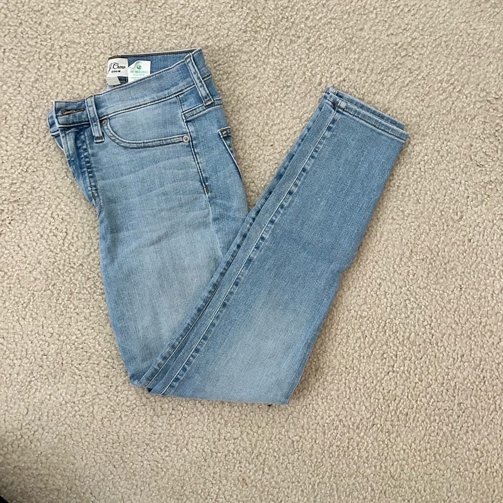 Jcrew 10” High-Rise Toothpick Light Wash Women’s Skinny Jeans